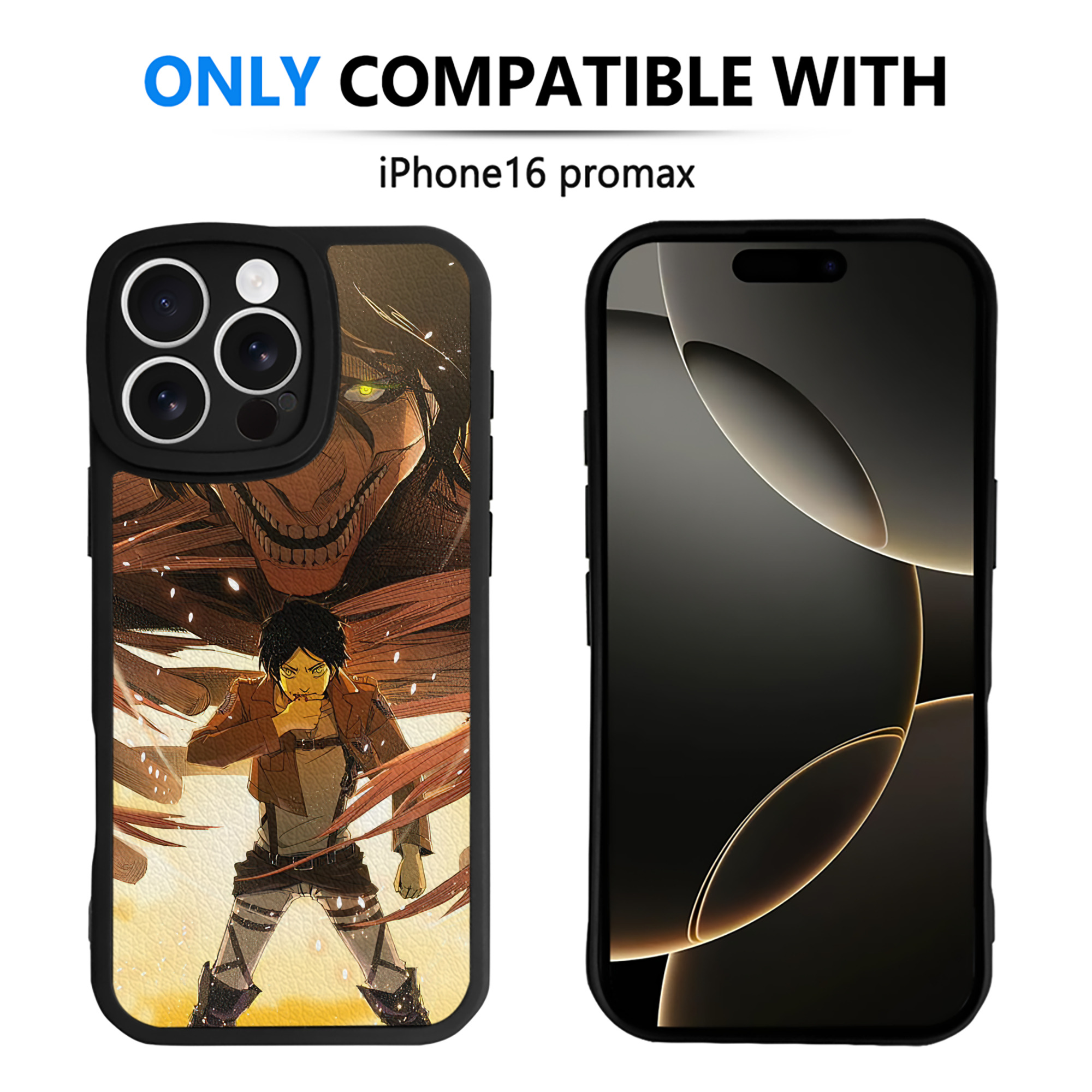 （画像用） 進撃の巨人 Attack on Titan 【iPhone 16シリーズ対応】シリコンスマホケース（レザー調） 材質：シリコン